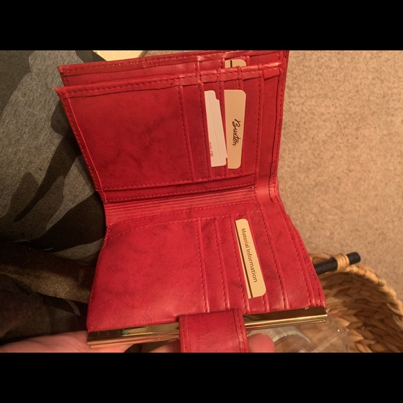 Red Leather Wallet - Picture 6 of 9
